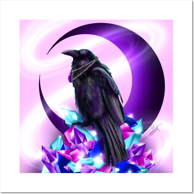 Raven with Crystals Wall Art by CraftKrazie